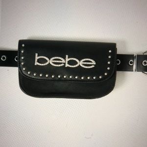 Adjustable BeBe logo garment belt bag